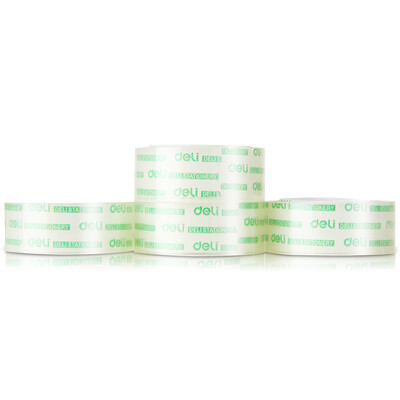 

Deli 30079 Clear Tear-by-Hand Tape 4-pack