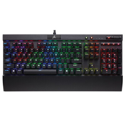 

USCorsair Gaming Series K70 LUX RGB mechanical game keyboard with backlight silvery axis