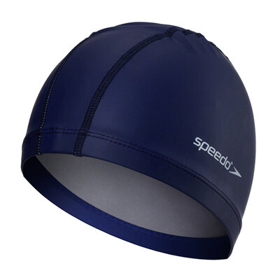 

SPEEDO men&women swimming cap PU coating long hair waterproof swimming cap ear protection comfortable not head sea blue 11400792 8-720640002