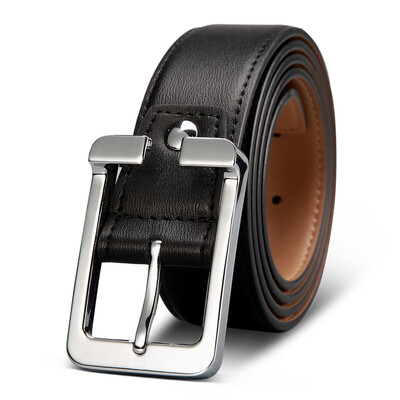 

Golf GOLF Men's Belt Classic Buckle Leather Belt Men's Belt Gift P690114 Black