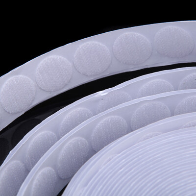 

500pcs 20mm Dots Self Adhesive White Coins Hook&Loop Sticky Stick-On