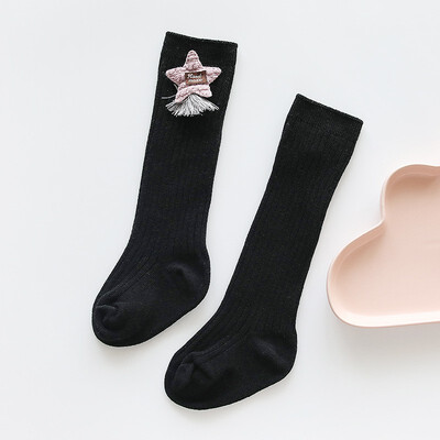 

fashion princess dress socks Baby Girls Long Sock Toddler knee high socks for Girl candy color leg warmer cotton warm boot sock