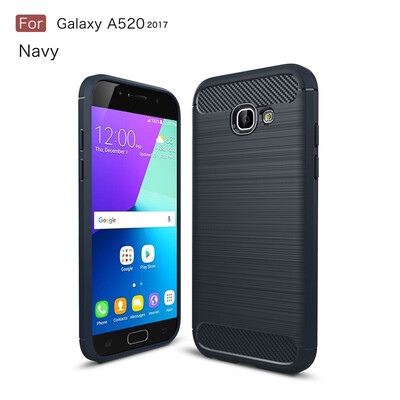 

Fivice Samsung Galaxy A5 2017A520 case Luxury brushed carbon fiber TPU soft shell