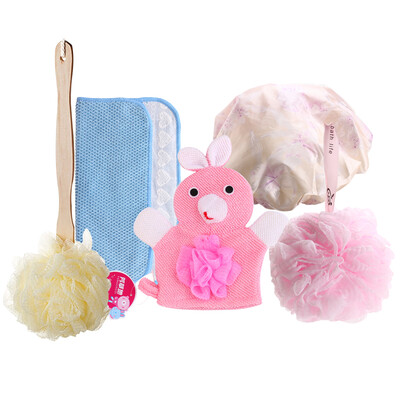 

Ароматные туалетные принадлежности 5шт с длинным рукавом Топы Ванны Ванны Мягкие спальные ванны Мультфильм Купание Полотенца для ванной Полотенцесушитель для душа 5шт.