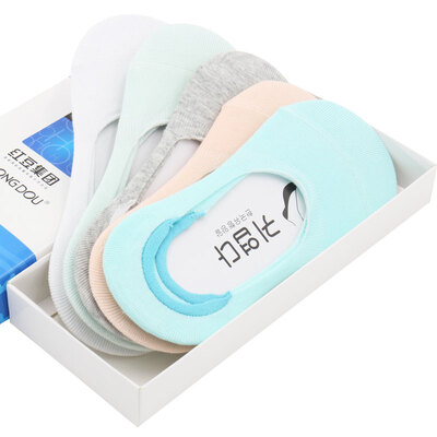 

Jingdong supermarket] red beans hongdou socks 5 pairs of gift box dress comfortable cotton socks men breathable men and women socks socks 16H247
