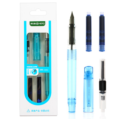 

Hero HERO 395 students with positive posture writing calligraphy pen ink bag set male EF tip