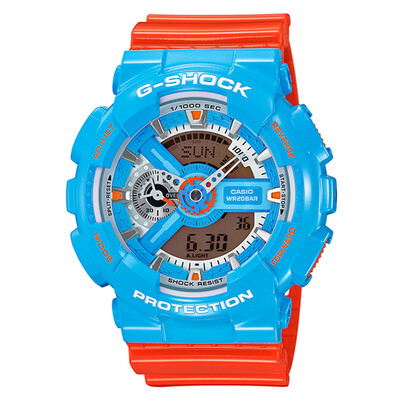 

CASIO watch G-SHOCK series highlight sports car color diving waterproof&shockproof fashion mens watch GA-110NC-2A