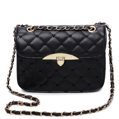 

Thousands of summer handbags small incense Ling Ling chain package shoulder bag Messenger bag Europe and the United States simple lock 3369 black