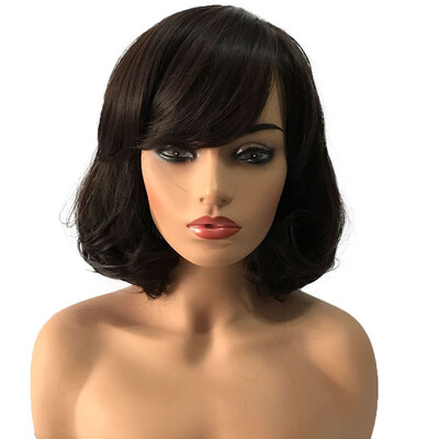 

StrongBeauty Women Wigs Medium Bob Wigs Synthetic Wig Paula Young Wigs Halo Hair Wigs Fake Hair 12 Inch