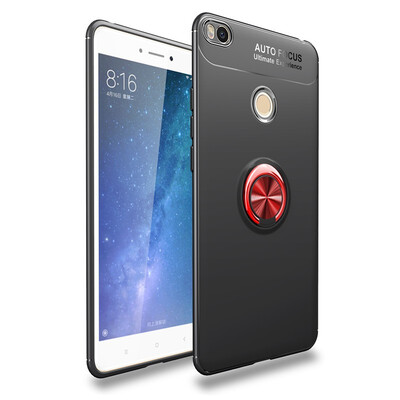 

Fivice Xiaomi Mi Max 2 case TPU metal ring shell magnetic bracket soft shell