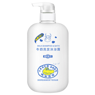 

CrocoBaby Milk Shampoo & Shower Gel 650g Shampoo Shower Gel Two in One No Tears Newborn Baby Child Adult