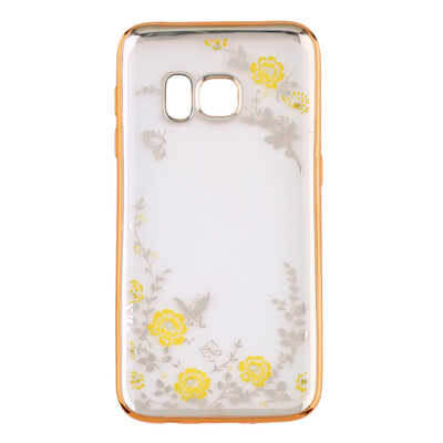 

Ultra Thin Clear Flower Soft TPU Plating Case Cover For Samsung S7/S7 Edge