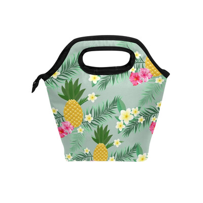

Lunch Bag Tote Bag Flower Pineapple Travel Picnic Organizer Lunch Holder Handbags Lunch Bag Box