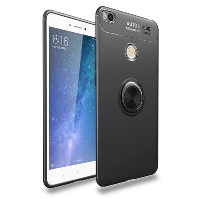 

Fivice Xiaomi Mi Max 2 case TPU metal ring shell magnetic bracket soft shell