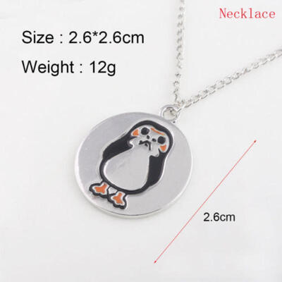 

Star Wars The Last Jedi Porg Bird Necklace Keychain Keyring Pendant Kids Gift AU