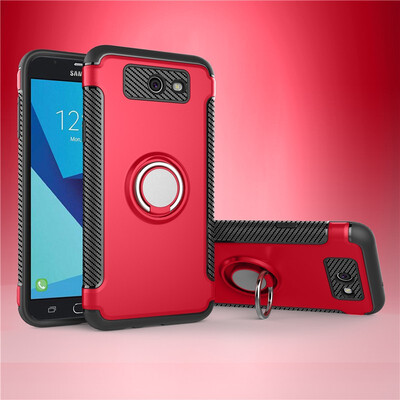 

Fivice Samsung Galaxy J7 2017 case PC metal ring shell magnetic car bracket TPU phone case