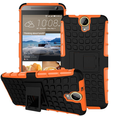 

Fivice HTC one E9 PlusE9 Case TPU anti-fall tire pattern back clip bracket phone case