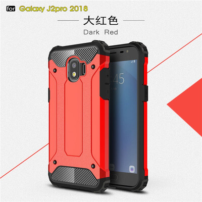 

Fivice Samsung Galaxy J2 Pro 2018 case Luxury Silicone Diamond Armor PC Hard Shell Phone Case
