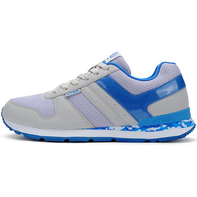 

(XTEP) light breathable mesh retro leisure men running shoes 984219329591 blue 45 yards