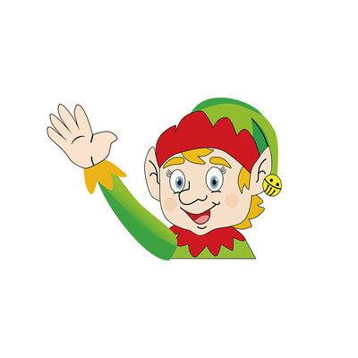 

Christmas Santa Claus Sticker Car Waving Rear Windshield Decal Sticker Wagging Wiper Sticker