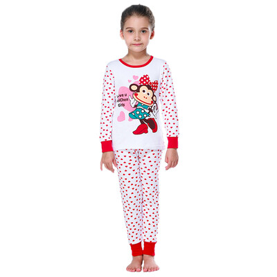 

Red beans Hodo children underwear suit cotton men&women in the big children fall&winter low collar 100 cotton Qiu Qiu Qiu HD8092 red 110