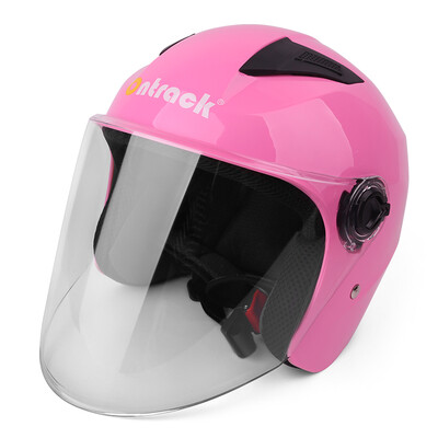 

Ontrack D017 electric car helmet motorcycle helmet men autumn&winter models half helmet warm windshield lenses Halley battery bike locomotive riding cap