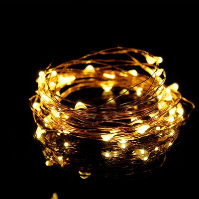 

AY - hq219 10M 100 LED Copper String Lights with USB for Festival Decoration