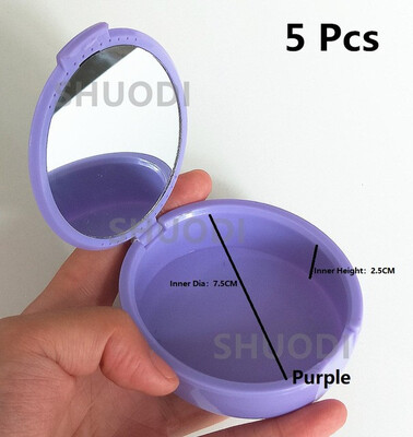 

5 Pcs Veneers equipment tools Mirror Denture Cleaning Box Case Dental False Teeth Appliance Container Storage Boxes