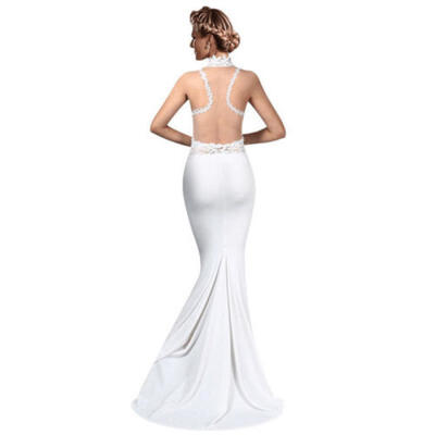 

Frauen-langes Abend-formales Cocktailparty-Ballkleid-Brautjunfer-Maxi Dress