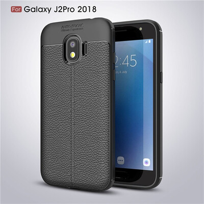 

Fivice Samsung Galaxy J2 Pro 2018 case Luxury leather TPU silicone anti-fall soft shell phone case
