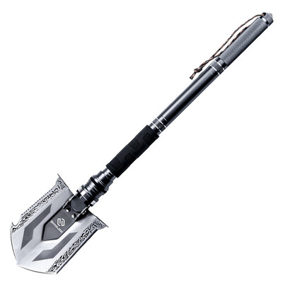

Shanglong multi-functional stainless steel embossed practical shovel outdoor tactics folding workers shovel camping camping fishing gardening tools German military quality Tibetan mastiff shovel shovel shovel T89