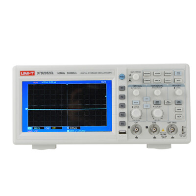 

UNI-T UTD2052CL 50MHz 500Mss Digital Storage Oscilloscopes DSO Dual Channels 7 inches LCD Scopemeter W USB Interface