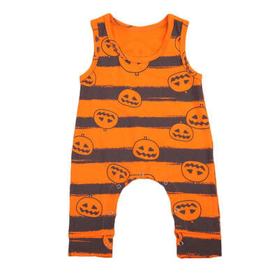 

Halloween Pumpkin Infant Baby Boy Girl Romper Bodysuit Jumpsuit Outfit Clothes g
