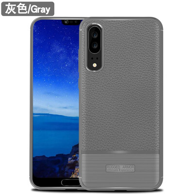 

Fivice HUAWEI P20 case luxury silicone anti-fall lychee protective cover