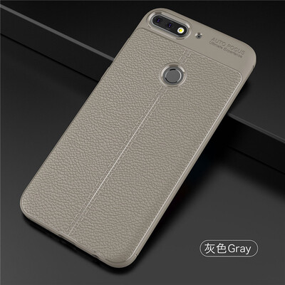 

Fivice Huawei Y7 Prime case Luxury leather TPU silicone anti-fall soft shell phone case