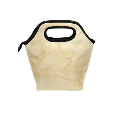 

Lunch Bag Tote Bag Marble Grain Travel Picnic Organizer Lunch Holder Handbags Lunch Bag Box