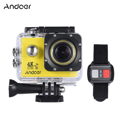 

Andoer AN4000 4K 30fps 16MP WiFi Action Sports Camera 1080P 60fps Full HD 4X Zoom Waterproof 40m 2" LCD Screen 170° Wide Angle Len