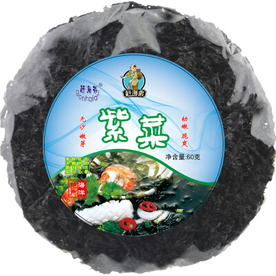 

Catch the sea brother dry altar seaweed head water free wash sand laver soup with soup deep sea seafood dry goods 60g