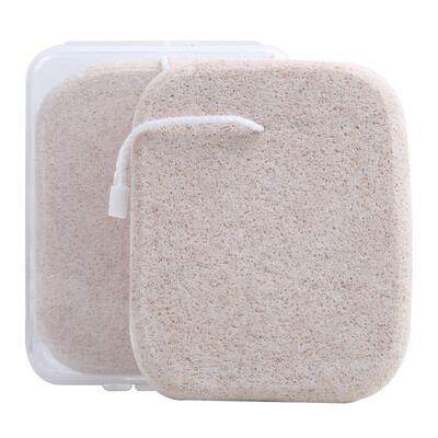 

Nika NIKA walnut charcoal cleansing face wash face with storage box cleansing wash cotton skin sponge