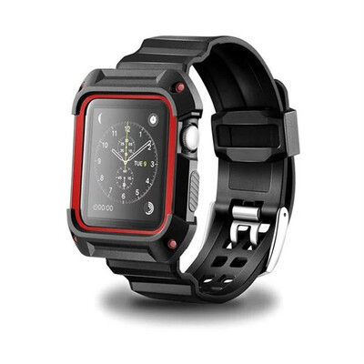 

sport silicone strap for apple watch band 42mm 38mm wrist bracelet watchbandProtective case for menwomen iwatch 321