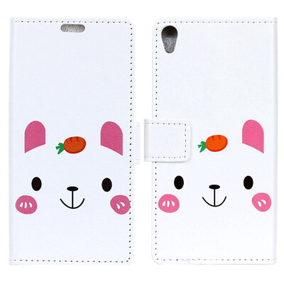 

MOONCASE Alcatel 1 Painted Leather Case - Radish Rabbit