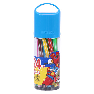 

Утренний свет (M & G) ACP92137 детский мультфильм моющийся акварельный кисти 24 цвет / коробка синий