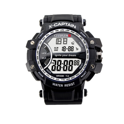

CITIPLUS T-9 Analog Digital Men Women Watch Week Calendar Fashion Casual Sports Wristwatch 3ATM Waterproof Backlight Snooze Functi