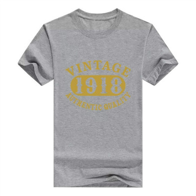 

100 Years Old 100th B-Day Birthday Vintage Gift 1918 Mens T-Shirt