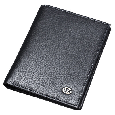 

Business Men's Simple Leather Wallet, Black