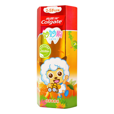 

Гао Lujie (Colgate) Миу Миу щетка детская зубная паста (2-5 лет) Оранжевый аромат 40г (старая и новая упаковка случайная поставка)