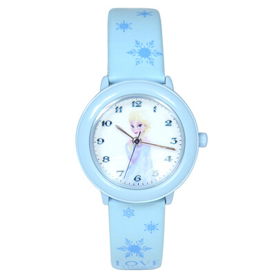 

Дисней (Disney) часы кожа мультфильм смотреть детям смотреть Frozen девочка 54134W