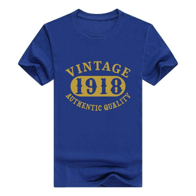 

100 Years Old 100th B-Day Birthday Vintage Gift 1918 Mens T-Shirt