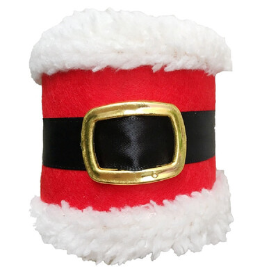 

YEDUO Christmas Belt Buckle Shape Napkin Package Decoration for Home Party