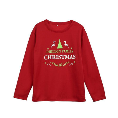 

Couple Christmas Matching Tops Lovers Long Sleeve T-shirt Casual Hoodies Tee